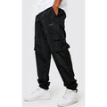 Pantalones De Chándal Man Original De Tela Shell Con Hebilla, Negro