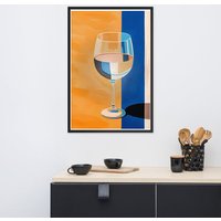 Refined Elegance - Wine Glass Reflections