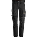 Snickers 6341 Mens Allround Work Stretch Slim Fit Trousers Black 33" 30"