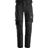 Snickers 6341 Mens Allround Work Stretch Slim Fit Trousers Black 33" 30"