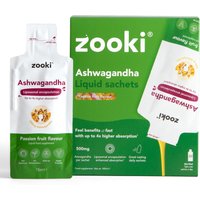 Zooki Liposomal Ashwagandha 500mg Passion Fruit Flavour 15ml 30 Sachets