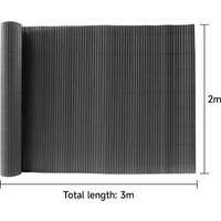 Dark Grey Garden Fence Outdoor Privacy Screen