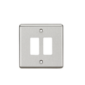 KnightsBridge 2G Grid Faceplate - Rounded Edge Brushed Chrome
