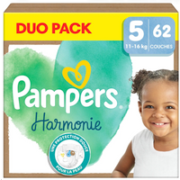 Pampers - Harmonie - Maat 5 - Mega Pack - 62 stuks - 11/16 KG