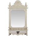 Casa Padrino Barock Wandspiegel mit Schublade CremeweiÃ 49,8 x H. 86,8 cm - Barockstil Spiegel