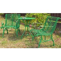 Casa Padrino Jugendstil Gartentisch & GartenstÃ¼hle - verschiedene Farben - 3 Teiliges GartenmÃ¶bel Set