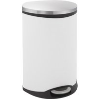 Afvalbak EKO Shell Bin 50 liter Wit | 50 liter | Met pedaal | Gedempt deksel