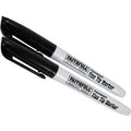 Faithfull Fine Tip Permanent Marker Pen Black Pack of 2