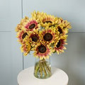 British ‘Marley’ Sunflowers and Vase