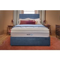 Sleepeezee ActivFlex Response 3600 Memory Mattress + Premium Divan Bed, Silver, 2 Drawer, Double
