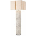 Casa Padrino Luxus Keramik Stehleuchte mit Lampenschirm Antik WeiÃ / Beige H. 165 cm