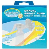 Griptight Manual Breast Pump With Soft Silicone Cup