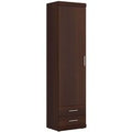 Imperial Mahogany Effect 1 Door Narrow Cabinet