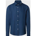 North Sails - Camicia in lino con logo ricamatoNorth SailsDark denimM
