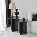 Braxton Wooden Nesting Side Tables in Black