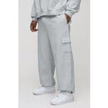 Pantalón Deportivo Plus Básico Cargo Holgado De 330G/M², Gris