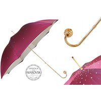 Pasotti Burgundy Swarovski® Umbrella, Double Cloth