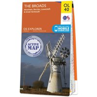 Ordnance Survey OS Map of The Broads: Explorer OL40