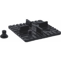 Kit de montage de carrelage - Clip rectangulaire pour panneaux massifs en bambou, 5 clips