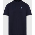 North Sails - T-shirt con patch logataNorth SailsNavy blue4XL