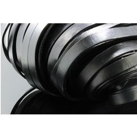 Lederband flach, 10 mm, 1 m, Echt Leder