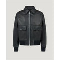 Belstaff Pilot Leather Jacket - Black - L