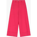 Pantaloni palazzo con risvolto