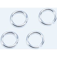 Binderinge aus 925 Silber, Ø 3 mm, offen 3x0.9mm / 5 Stück