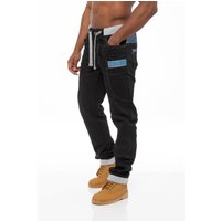 Mens Cuffed Fit Denim Jeans | Enzo Designer Menswear