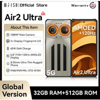 IIIF150 Air2 Ultra 5G Rugged Phone Android Smartphohe 6.8-inch FHD+ 120Hz Flexible AMOLED Display 16GB+512GB 108MP Camera Phone