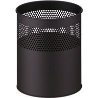 Prullenbak Dots 15 liter Zwart | 15 liter | Half geperforeerd | Verkrijgbaar in 2 kleuren