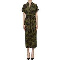 Flower print cotton tunic dress