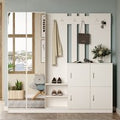 Bostin Wooden Hallway Furniture with Mirror in White