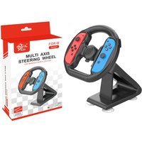 Real Experience Steering Wheel for Nintendo Switch Joy-Con – Multi-Axis Racing Controller Handle Stand