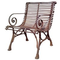 Casa Padrino Gartenstuhl aus Schmiedeeisen - verschiedene Farben - 65 cm x 60 cm - Luxus GartenmÃ¶bel