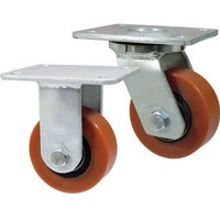 125 dia Polyurethane Castors Braked 200kg cap