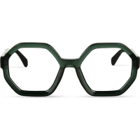 Aria Crystal Green Frame Glasses
