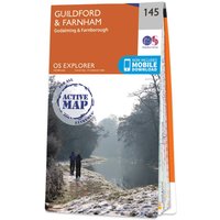 Ordnance Survey OS Map of Guildford & Farnham: Explorer 145 - Weatherproof