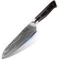 imarku Damascus Santoku Knife 7"
