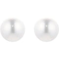 18ct Yellow Gold 7-7.5mm Akoya Pearl Stud Earrings