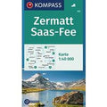 Carta escursionistica n. 117. Zermatt, Saas Fee 1:40.000
