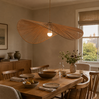Vintage Simple Creative Handwoven Hemp Rope Pendant Light Fixture