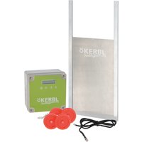 Porta scorrevole automatica per pollai Kerbl Hobbyfarming  - L 40 x H 43 cm