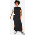 Vestido Plus Maxi Estilo Camiseta, Negro