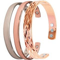 Easylife Copper And Magnet Bangle in Diamond