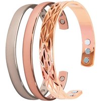 Easylife Copper And Magnet Bangle in Diamond