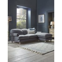 Kiruna Chaise Right Hand Facing Sofa - Seashell Opulent Cotton Velvet