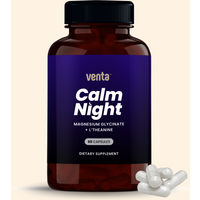 Calm Night - Sleep support Capsules with Magnesium Glycinate & L-Theanine