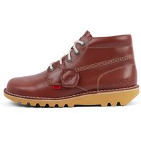 Adult Unisex Kick Hi Leather Dark Tan - Size: 9