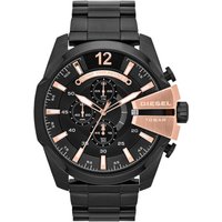DIESEL Mega Chief XL 52mm Zwart Staal Chronograph | DZ4309